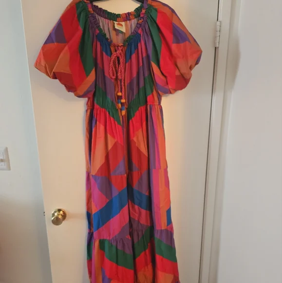 Farm Rio Amanda Stripes Maxidress - Picture 8 of 11
